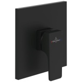Cutout image of Villeroy & Boch Architectura Square Matt Black Concealed Valve